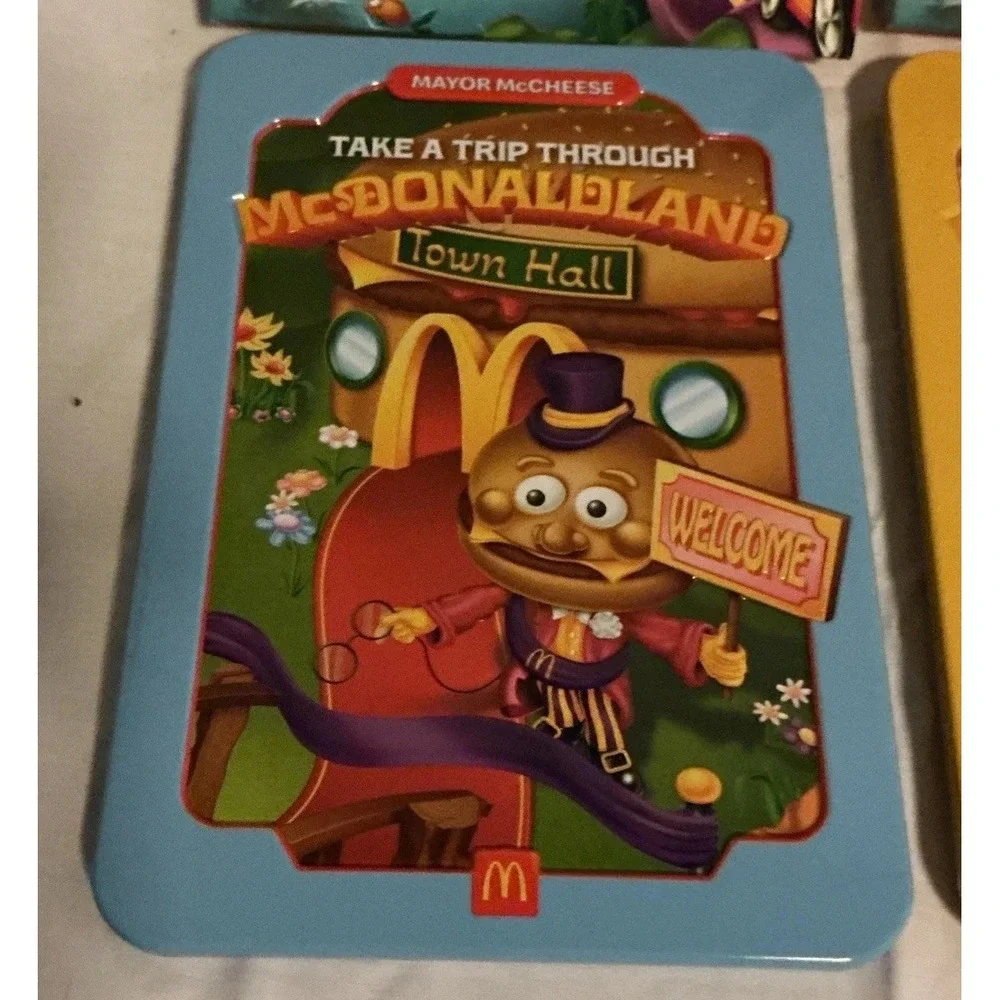 McDonald Land Souvenir Tin - 2025 Adult Happy Meal Lot Of 3, New In Opened‎ Box